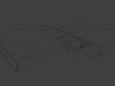 Car Park Low-poly 3D model