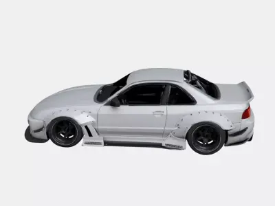 Track Focused Sports Car Aerodynamic Performance Design 3D model