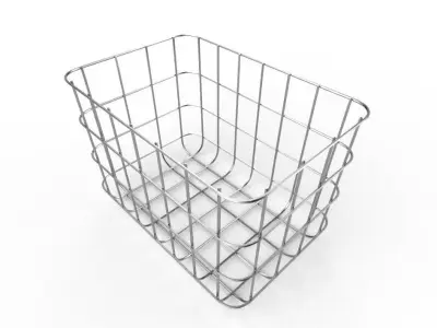 Wire Bin M07 Low-poly 3D model