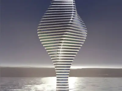 sky scraper building Low-poly 3D model