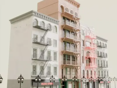 Building Free low-poly 3D model buy