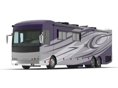 Recreation Vehicle Generic Simple Interior 3D model