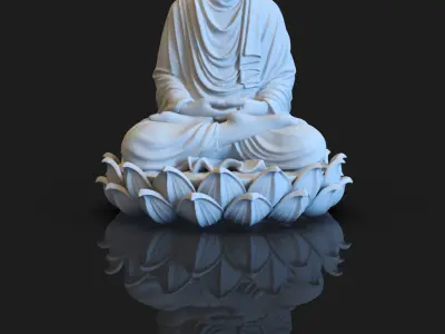 Buddhist art Free 3D model