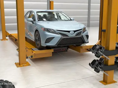 Wheel Alignment Equipment Generic with Car 3D model