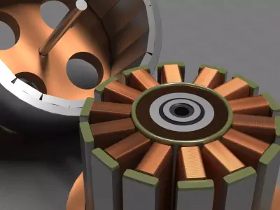 Brushless Electric Motor 3D model