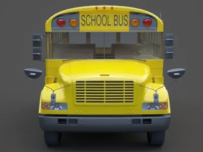 School Bus 01 3D model