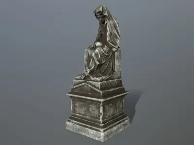 statue Low-poly 3D model order