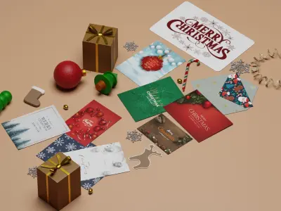 Christmas Decoration Set 3D model