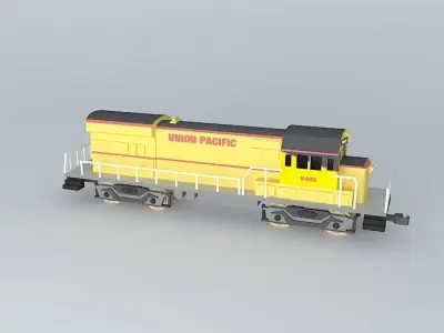 UNION PACIFIC DIESEL ENGINE 3D model
