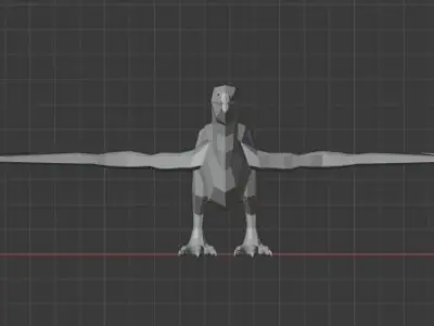 Wyvern Dragon Base Model 3D model