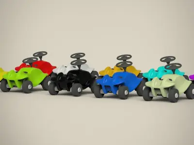 Toy Car Set 3D model