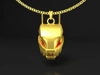 Tiger Head Pendant  3D model