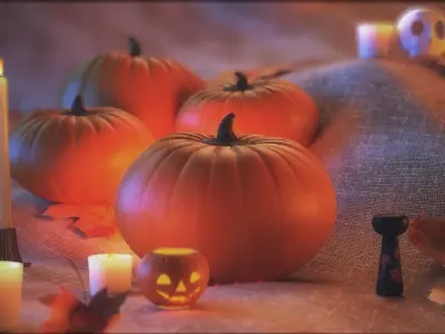 Halloween Decoration Pack Low-poly 3D model