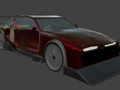 Hyra Fenix - Sport Car - inspired by hyundai n vision 74 3D model