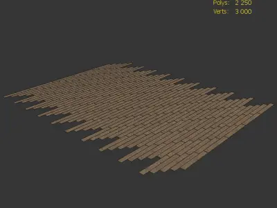 Wood Floor Oak Oakland Wildwood 3D model