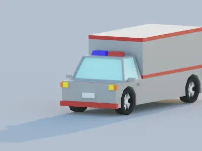 Cartoon Low Poly Cars Kit - 17 Vehicles Low-poly 3D model