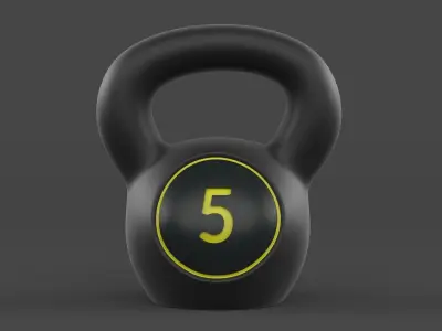 Kettlebell Set 3D model