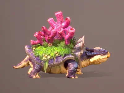 Turvel 3D Animations Low-poly 3D model