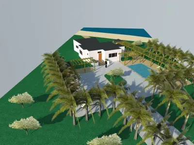 villa project 3D model