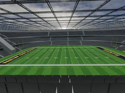 New Orleans Saints - American Football Stadium Low-poly 3D model