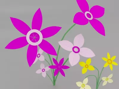  Origami Flower 3D model