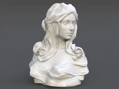 Female Bust Statue 220527 3D print model