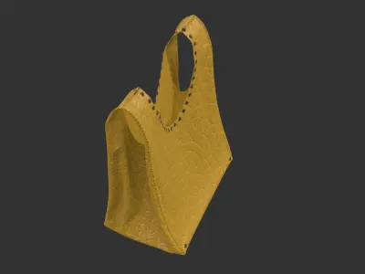 cowhide handbag 3D model