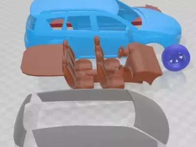 Mitsubishi Outlander GT 2011 Printable Car 3D print model