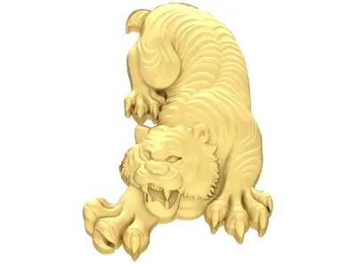 Luxury Feng Shui Tiger Jewelry 3D Model  3797 3D print model
