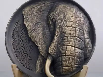 Wall hanging collection     1 an elephant 3D print model