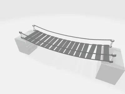 bridge  Low-poly 3D model