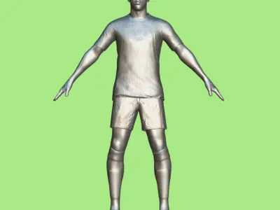 T-Pose Rigged Militao Real Madrid 23-24 3D model