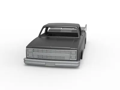 Shell of Dragster truck Scale 1 to 25 3D print model