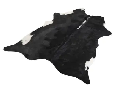 Black and White Cowhide Rug A24318 3D model