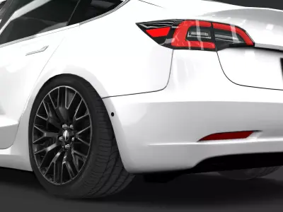 Tesla Model 3 3D model order
