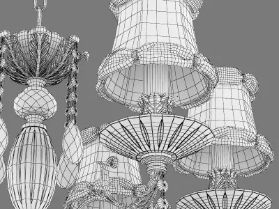 701061 Fiocco Osgona Chandelier 3D model