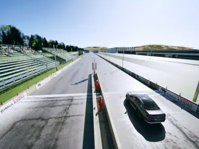 Drag Strip - 2000m Low-poly 3D model