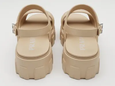 Sandals Prada Quilted Low-poly 3D model