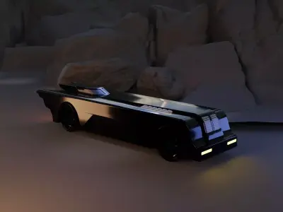 Batmobile - The animated series 3D model