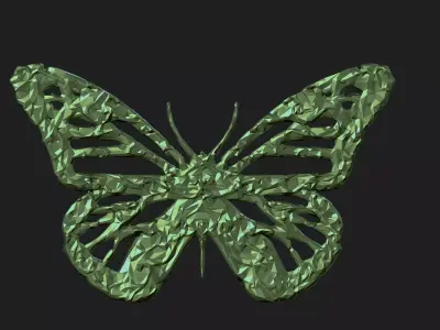 butterfly 3d model  3D print model