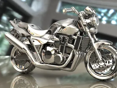 motorcycle pendant 3D print model