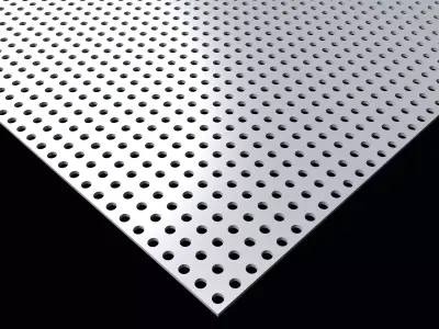 Perforated panel with 19 percent opening 25O46 3D model