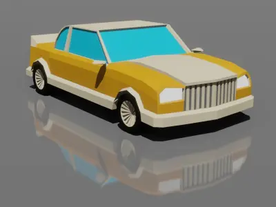 Low poly cars lamborghini Low-poly 3D model