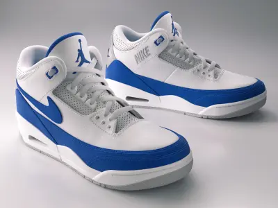 Sneaker Nike Air Jordan 3 3D model