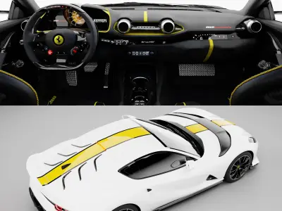 Ferrari 812 Competizione 2021 3D model