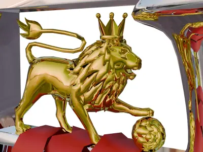 English Premier League trophy 3D Model 3D model