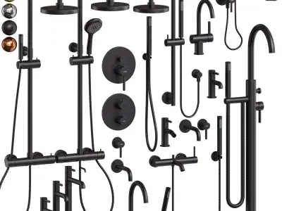  Set Faucets Omnires Y 3D model