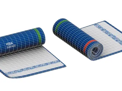 Yoga Mat Low-poly 3D model