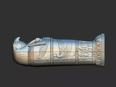 Egyptian Horus Sarcophagus statue 3d printable model 3D print model