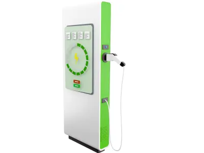 3d  electricity for electric machines icon 3D model